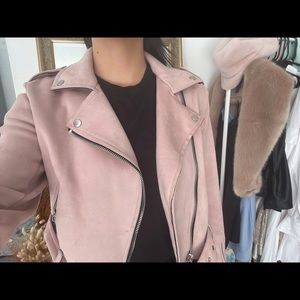 Suede pink jacket